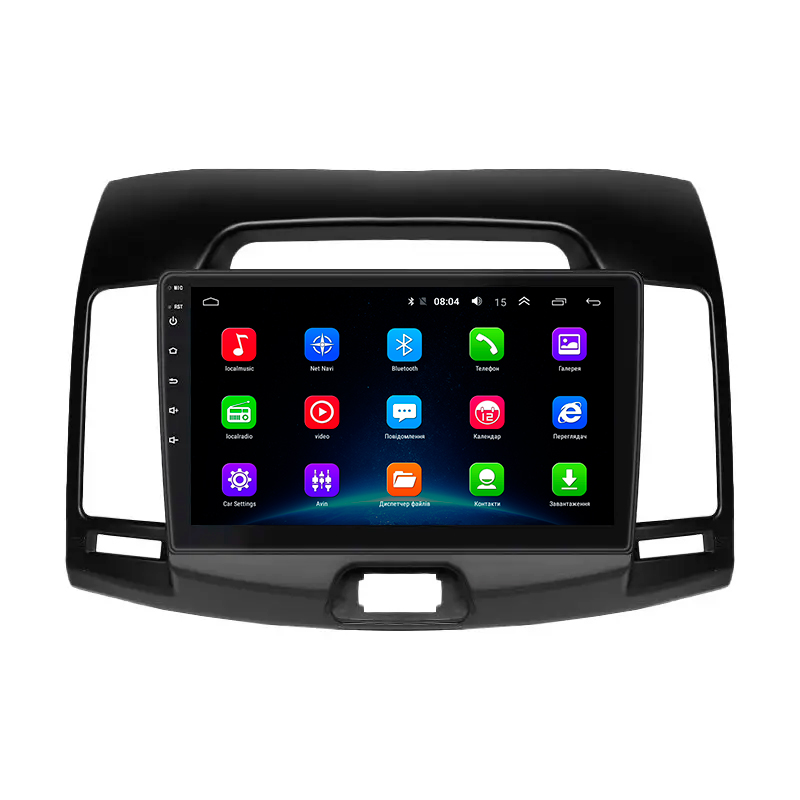 Штатная магнитола Lesko для Hyundai Avante IV 2006-2010 экран 9" 2/32Gb Wi-Fi GPS Base