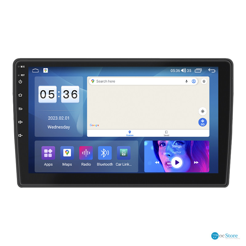 Штатная магнитола Lesko для Hyundai Elantra III (XD2) Рестайлинг 2003-2010 экран 9" 4/64Gb CarPlay 4G Wi-Fi GPS Prime