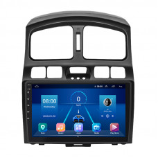 Штатная магнитола Lesko для Hyundai Santa Fe I 2000-2012 экран 9" 2/32Gb Wi-Fi GPS Base