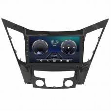 Штатная магнитола Lesko для Hyundai Sonata VI (YF) 2009-2014 экран 9" 4/64Gb 4G Wi-Fi GPS Top