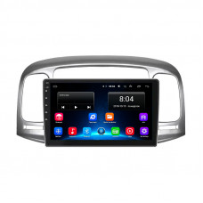 Штатная магнитола Lesko для Hyundai Verna II 2005-2010 экран 9" 2/32Gb Wi-Fi GPS Base