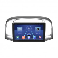 Штатная магнитола Lesko для Hyundai Verna II 2005-2010 экран 9" 2/32Gb 4G Wi-Fi GPS Top