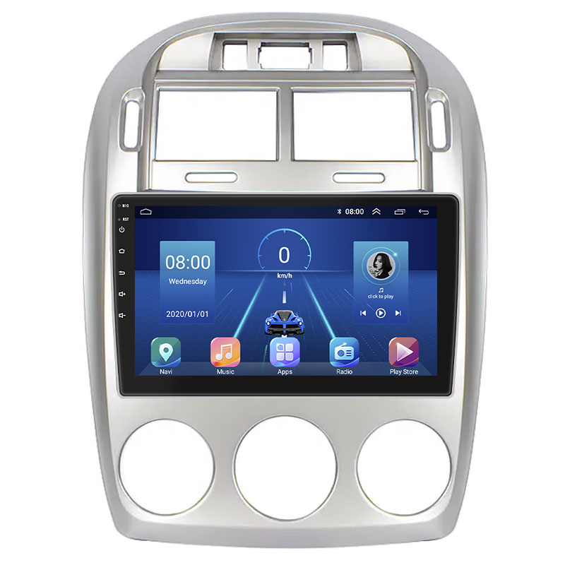 Штатная магнитола Lesko для Kia Cerato I Manual AC 2003-2007 экран 9" 6/128Gb 4G Wi-Fi GPS Top