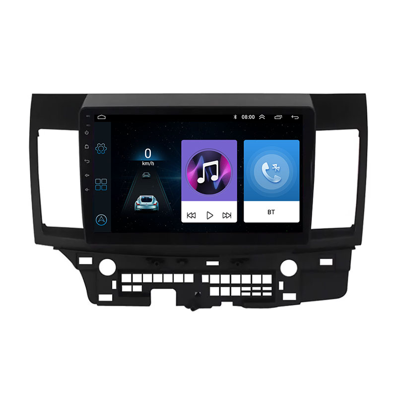 Штатная магнитола Lesko для Mitsubishi Lancer Evolution X 2007-2016 экран 10" 1/16Gb Wi-Fi GPS Base