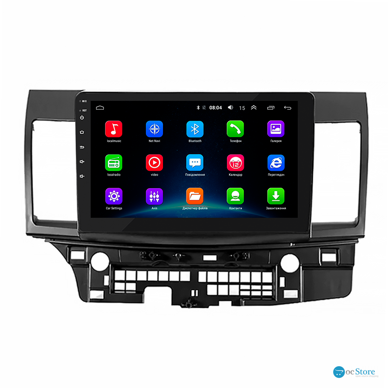Штатная магнитола Lesko для Mitsubishi Lancer Evolution X 2007-2016 экран 10" 2/32Gb Wi-Fi GPS Base