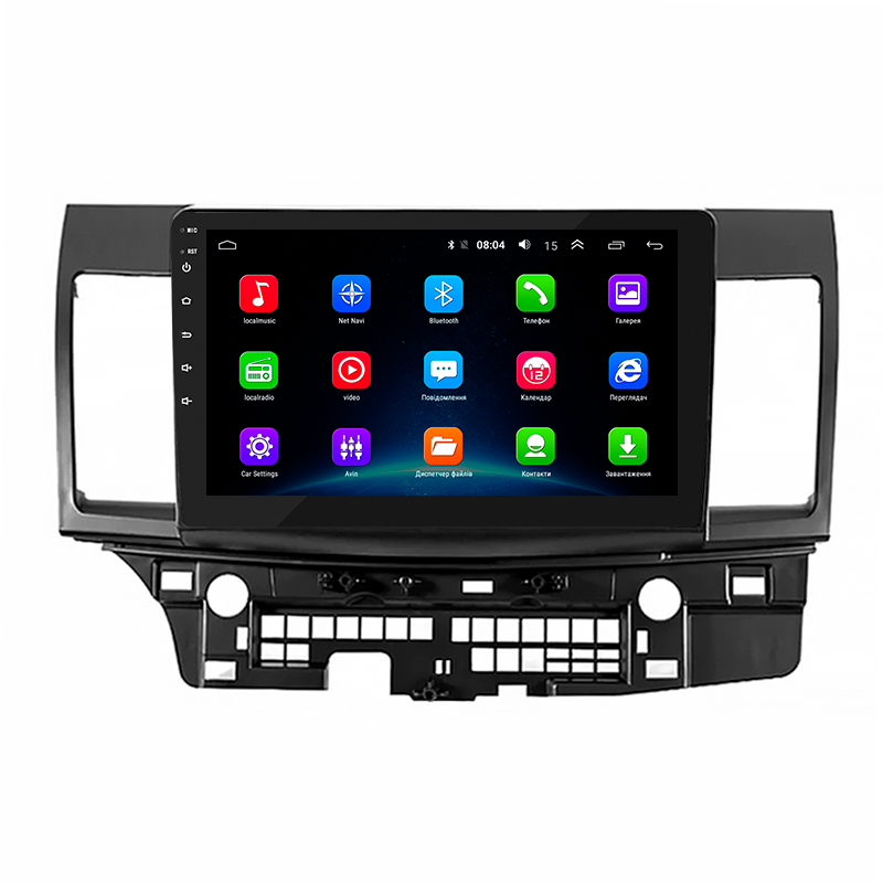 Штатная магнитола Lesko для Mitsubishi Lancer Evolution X 2007-2016 экран 10" 2/32Gb Wi-Fi GPS Base