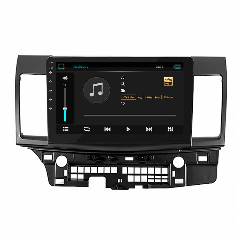 Штатная магнитола Lesko для Mitsubishi Lancer Evolution X 2007-2016 экран 10" 2/32Gb 4G Wi-Fi GPS Top