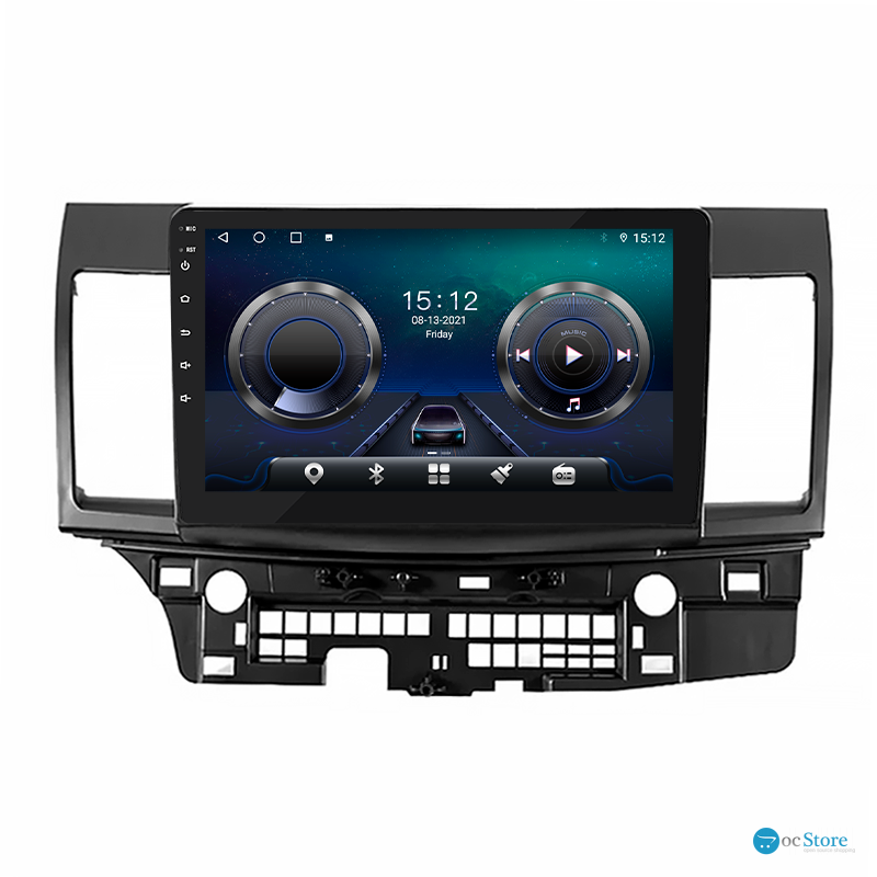 Штатная магнитола Lesko для Mitsubishi Lancer Evolution X 2007-2016 экран 10" 4/32Gb 4G Wi-Fi GPS Top