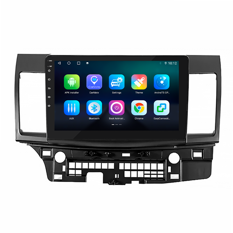 Штатная магнитола Lesko для Mitsubishi Lancer Evolution X 2007-2016 экран 10" 4/64Gb 4G Wi-Fi GPS Top