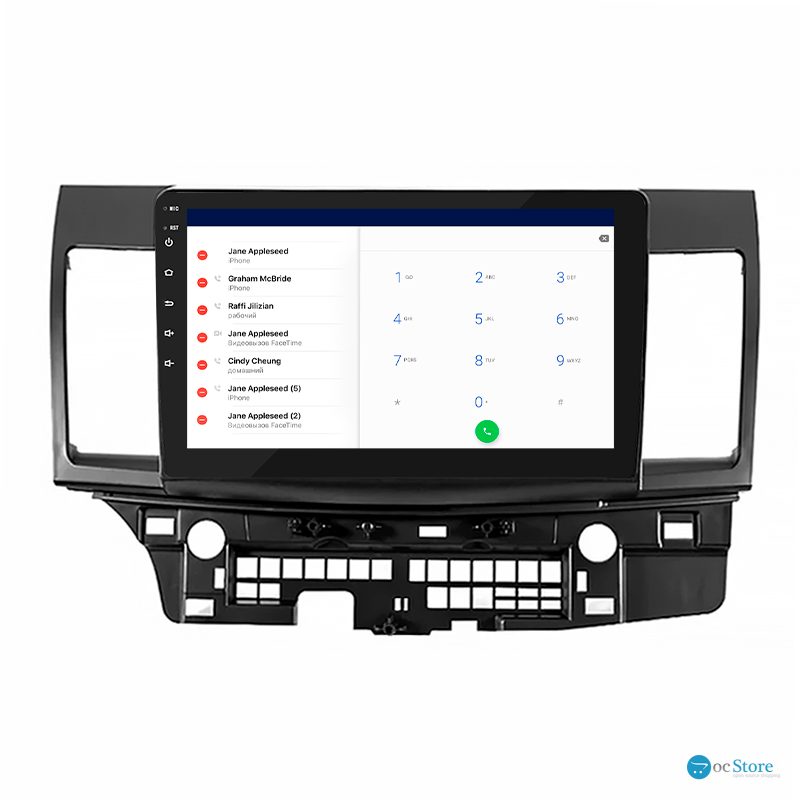 Штатная магнитола Lesko для Mitsubishi Lancer Evolution X 2007-2016 экран 10" 4/64Gb 4G Wi-Fi GPS Top