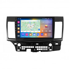 Штатная магнитола Lesko для Mitsubishi Lancer X 2007-2010 экран 10" 2/32Gb CarPlay 4G Wi-Fi GPS Prime
