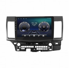 Штатная магнитола Lesko для Mitsubishi Lancer X 2007-2010 экран 10" 4/32Gb 4G Wi-Fi GPS Top