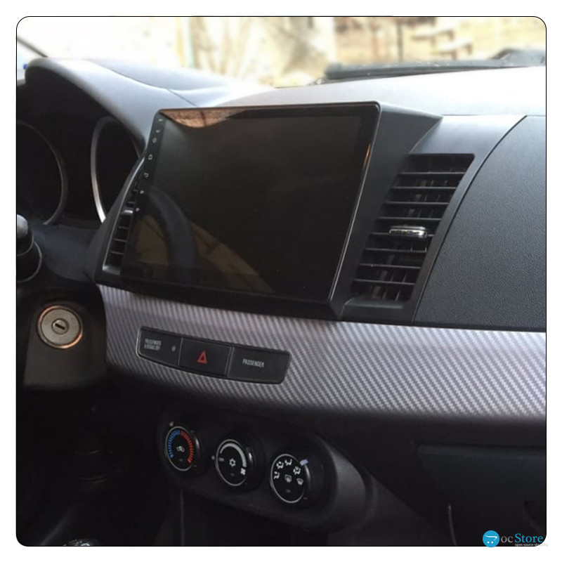 Штатная магнитола Lesko для Mitsubishi Lancer X Рестайлинг 2011-2015 экран 10" 2/32Gb Wi-Fi GPS Base