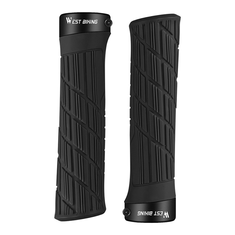 Грипсы велосипедные West Biking YP0804063 с двумя замками ручки на руль Black