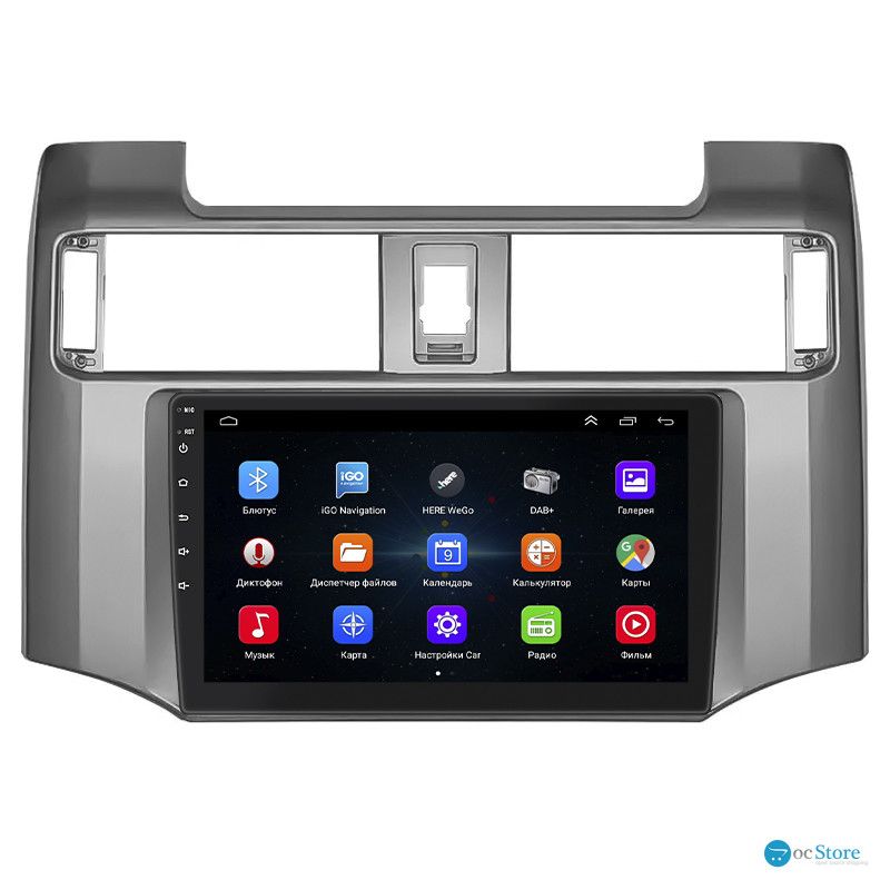 Штатная магнитола Lesko для Toyota 4Runner V 2009-2013 экран 9" 1/16Gb Wi-Fi GPS Base