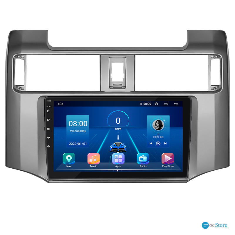 Штатная магнитола Lesko для Toyota 4Runner V 2009-2013 экран 9" 2/32Gb Wi-Fi GPS Base