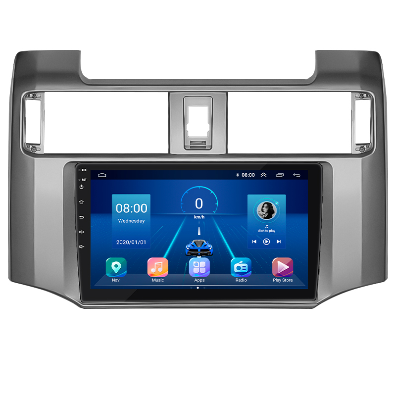 Штатная магнитола Lesko для Toyota 4Runner V 2009-2013 экран 9" 4/64Gb 4G Wi-Fi GPS Top