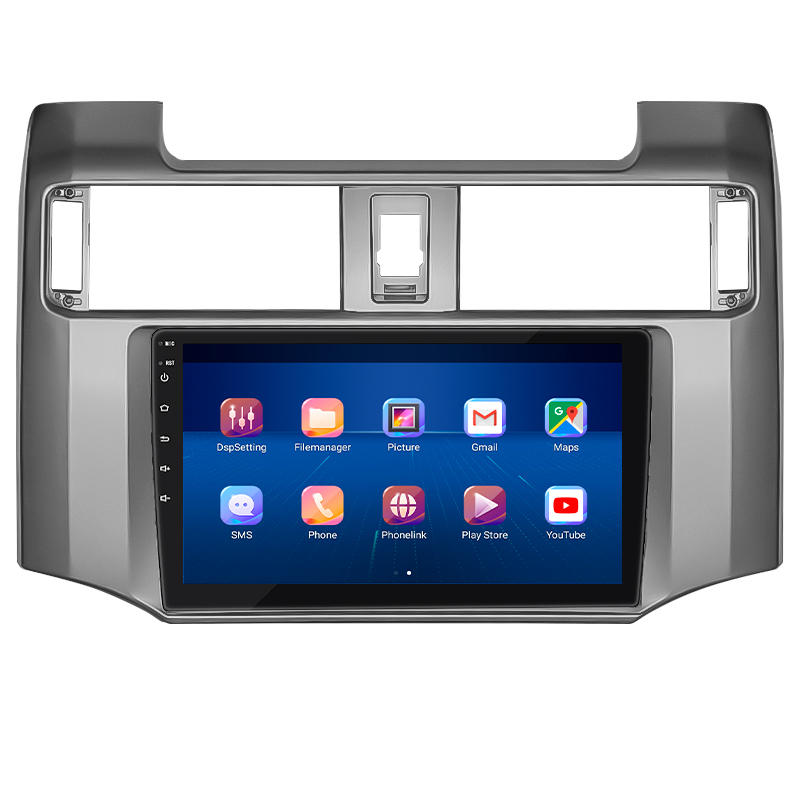 Штатная магнитола Lesko для Toyota 4Runner V 2009-2013 экран 9" 4/64Gb 4G Wi-Fi GPS Top