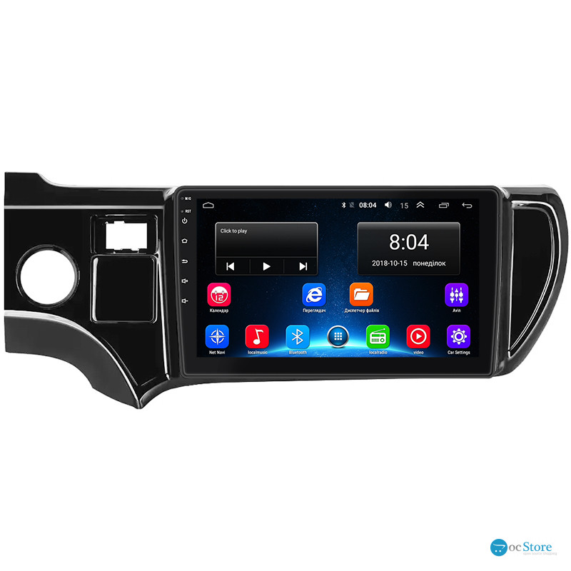 Штатная магнитола Lesko для Toyota Aqua I 2011-2014 экран 9" 2/32Gb Wi-Fi GPS Base