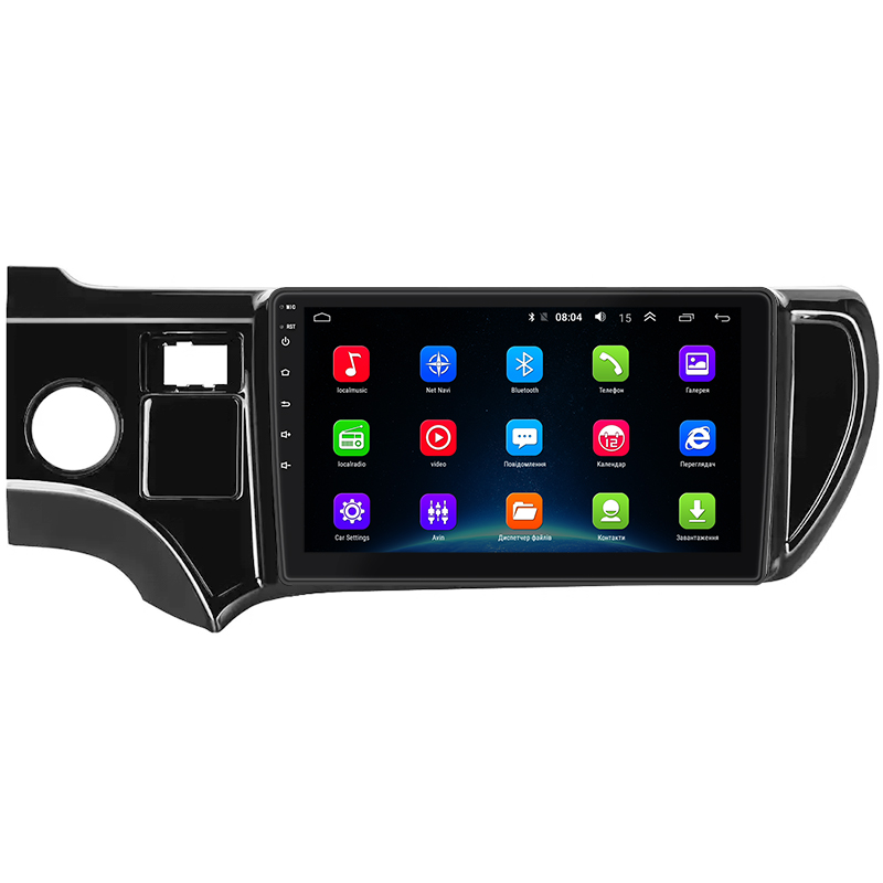 Штатная магнитола Lesko для Toyota Aqua I Рестайлинг 2 2017-2021 экран 9" 2/32Gb Wi-Fi GPS Base