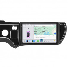 Штатная магнитола Lesko для Toyota Aqua I Рестайлинг 2 2017-2021 экран 9" 4/64 QLED CarPlay 4G Wi-Fi GPS 360 Prime