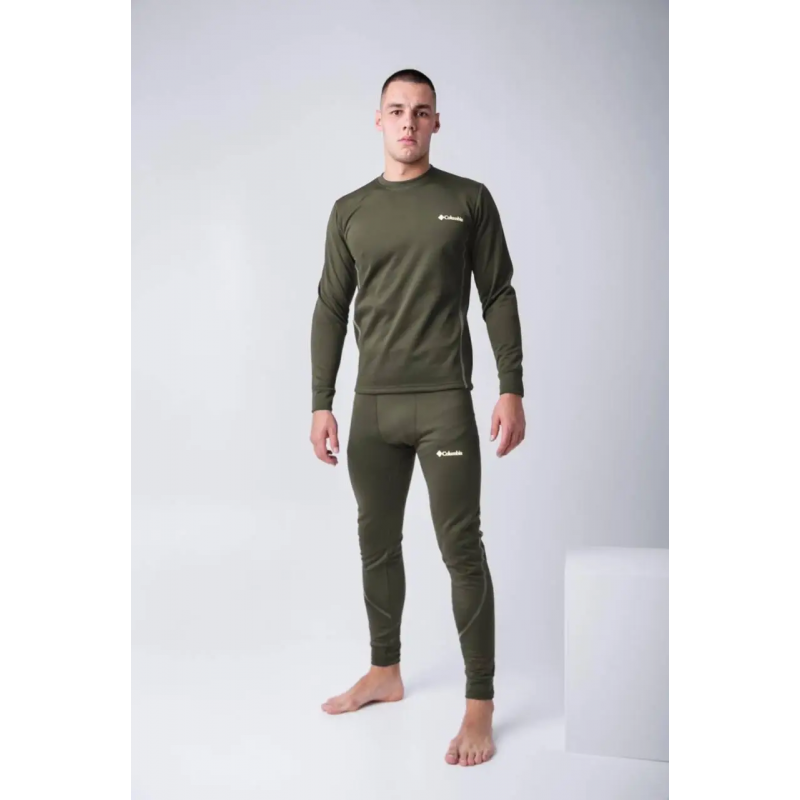 Чоловіча термобілизна Columbia Хакі. Зимова термобілизна з флісом для військових ЗСУ, мисливців та активних людей. Гарячі пропозиції – акція 2 дні.