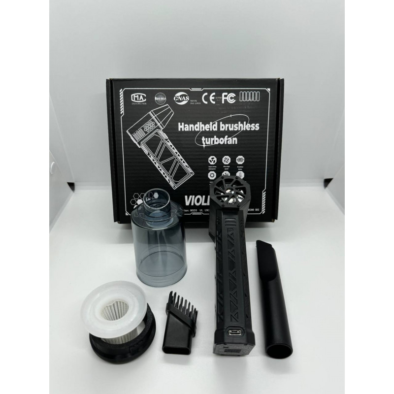 Акумуляторний ручний турбовентилятор-пилосос Fun Turbo 2 для видалення пилу з кейсом