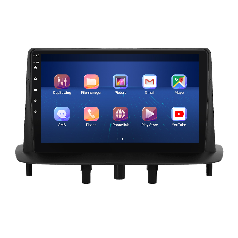 Штатная магнитола Lesko для Renault Megane III Рестайлинг 2012-2014 экран 9" 2/32Gb Wi-Fi GPS Base