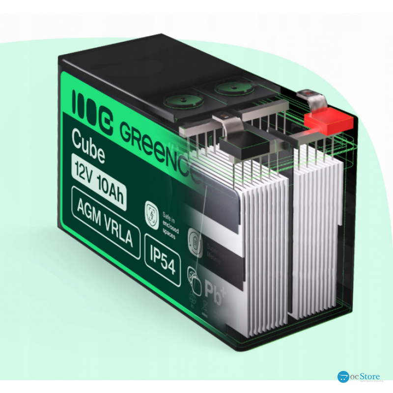 Акумулятор Green Cell AGM VRLA 12V 120Ah IP54 не потребує облуговування (термін служби - 5 років)