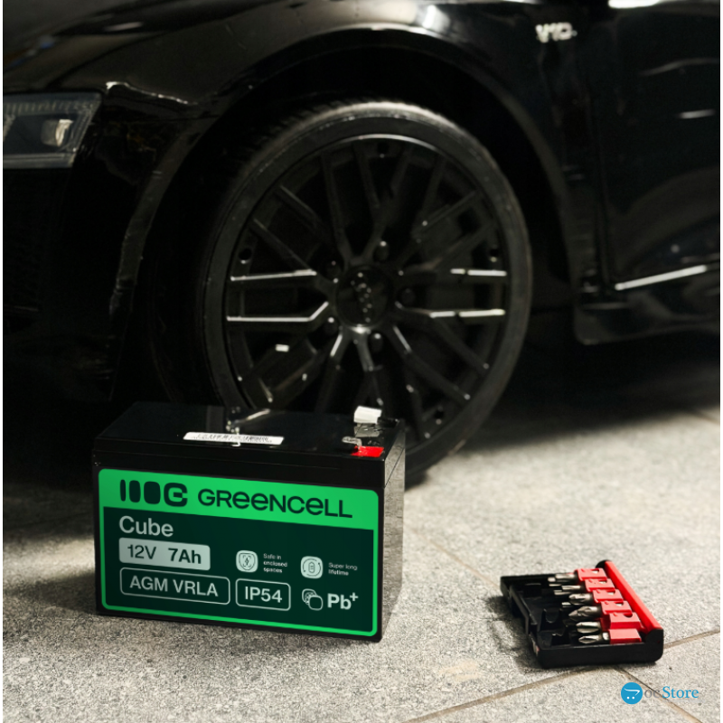 Акумулятор Green Cell AGM VRLA 12V 120Ah IP54 не потребує облуговування (термін служби - 5 років)