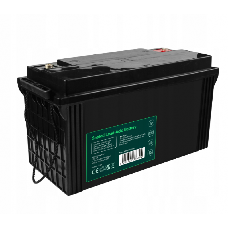 Акумулятор Green Cell AGM VRLA 12 V 120 Ah IP54 для фотоелектричних систем, яхт, човнів, сонячних панелей