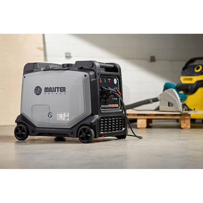 Інверторний бензиновий електрогенератор 3,8 кВт MAJSTER POLSKA MP0662 з AVR, тихий, з мідною обмоткою (Польща)