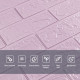 3D панель самоклеюча 700х770х3мм цегла Світло - фіолетова (015-3) SW-00000574