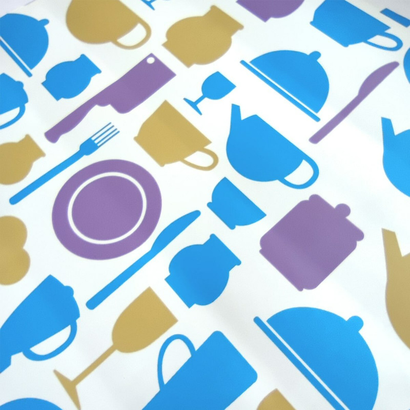 Самоклеюча плівка на паперовій основі 0,45х10м х 0,07мм Яскрава кухня SW-00000795