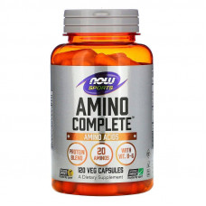 Аміно комплекс, Amino Complete, Amino Acids, Now Foods, Sports, 120 вегетаріанських капсул