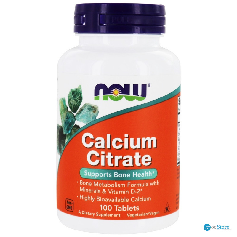 Кальцій цитрат з мінералами, Calcium Citrate, Now Foods, 100 таблеток