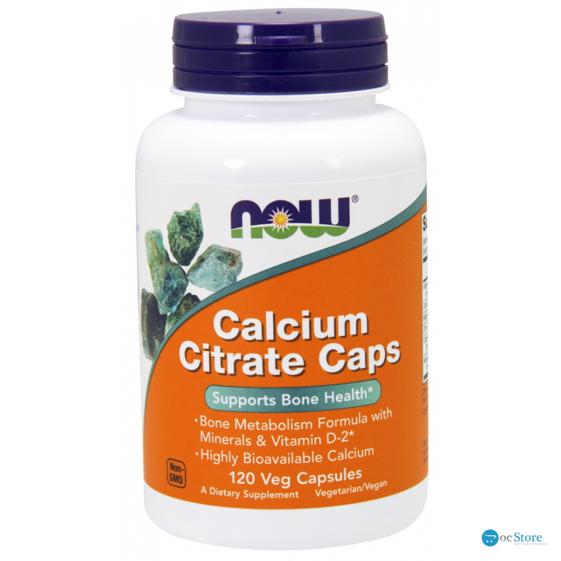 Цитрат кальцію з мінералами, Calcium Citrate, Now Foods, 120 вегетаріанських капсул