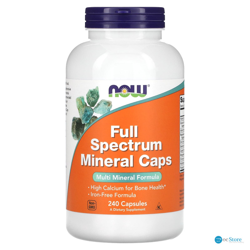 Мультимінерали, Full Spectrum Minerals, Now Foods, 240 капсул