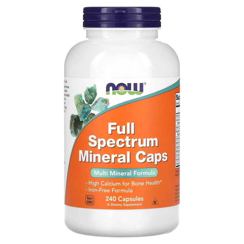 Мультимінерали, Full Spectrum Minerals, Now Foods, 240 капсул