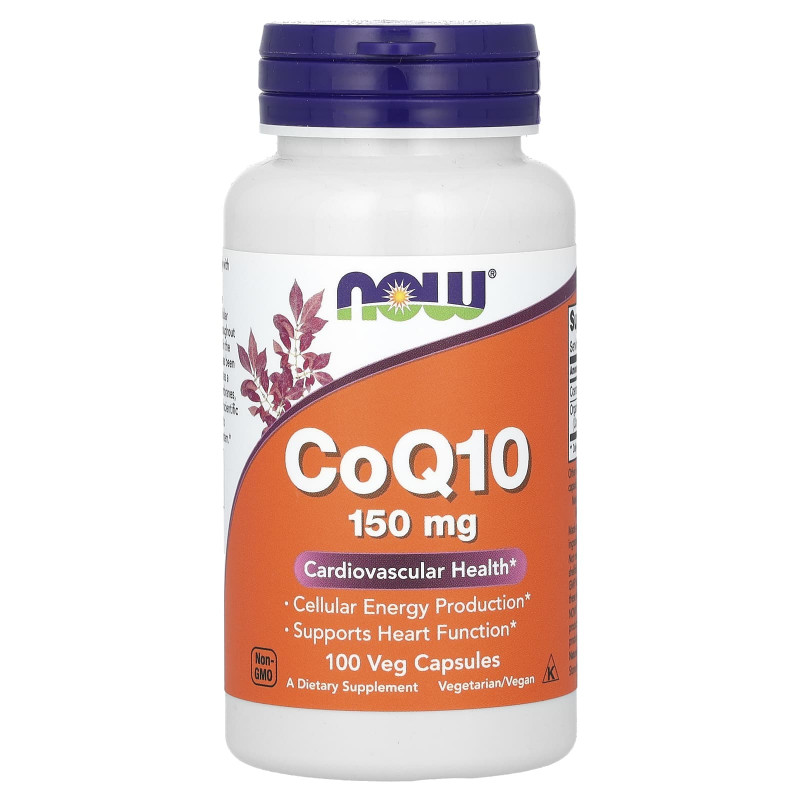 Коензим Q10, CoQ10, Now Foods, 150 мг, 100 вегетаріанських капсул
