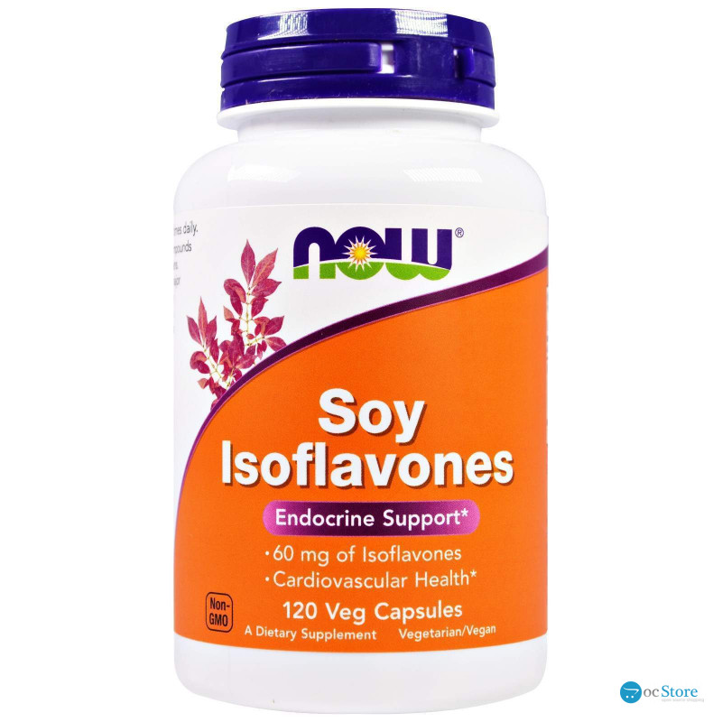 Соєві ізофлавони, Soy Isoflavones, Now Foods, 120 вегетаріанських капсул