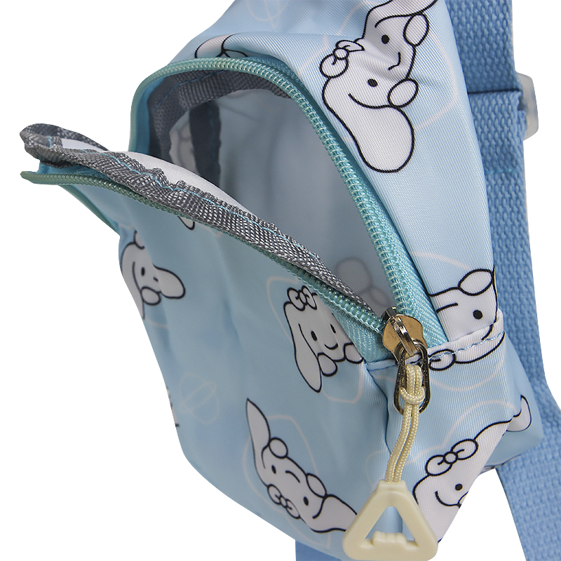 Детская сумка TD-34 Kuromi с аниме через плечо на одно отделение с ремешком Blue