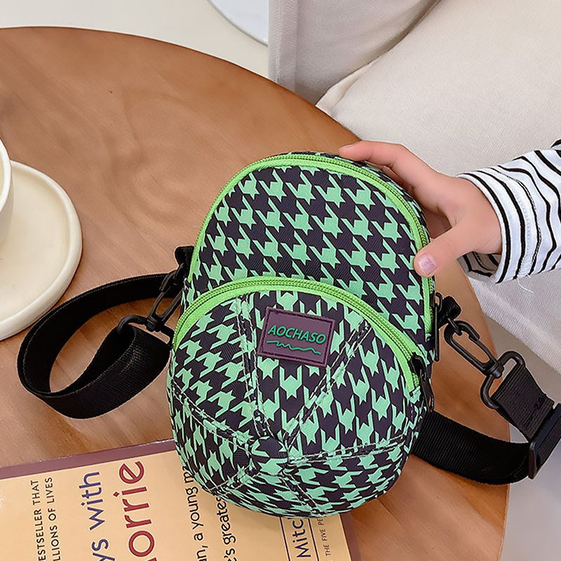 Детская сумка TD-637 через плечо на два отделения с ремешком  Green