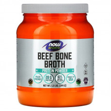 Бульйон із яловичих кісток, Beef Bone Broth, Now Foods, Sports, протеїновий порошок, 544 г