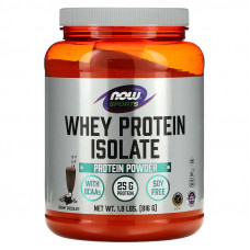 Ізолят сироваткового протеїну, Whey Protein Isolate, Now Foods, Sports, вершковий шоколад, 816 г