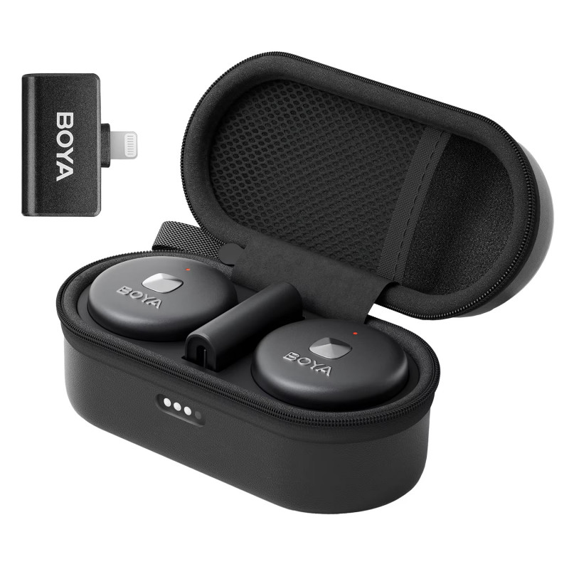 Мікрофон петличний бездротовий BOYA Omic-D (Lightning) black