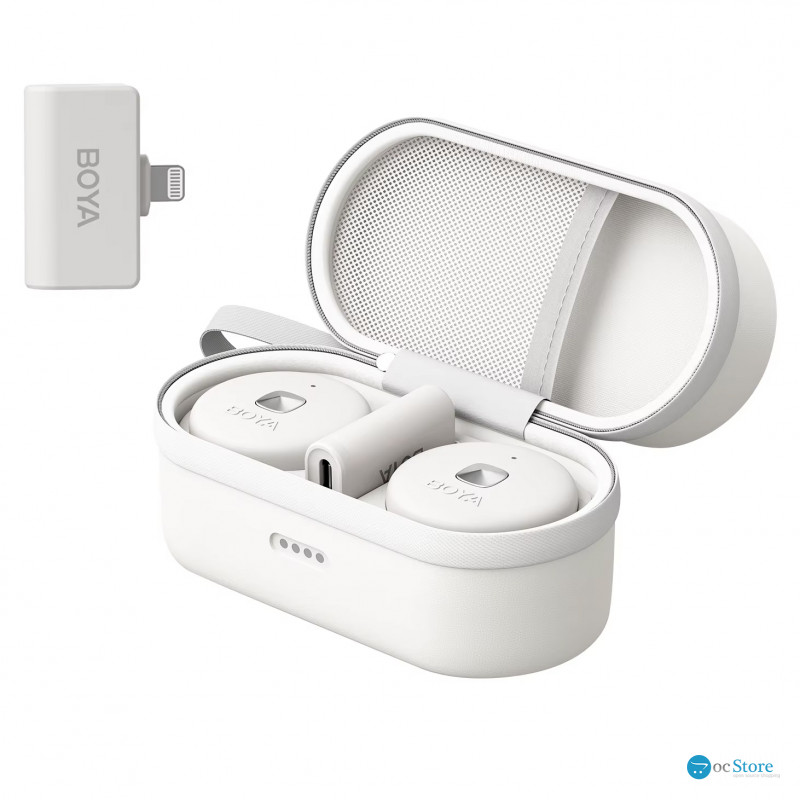Мікрофон петличний бездротовий BOYA Omic-D (Lightning) white