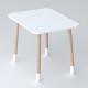 Дитячий прямокутний столик 46х60х45, стіл у дитячу від 1 року, білий
