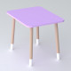 Дитячий прямокутний столик 46х60х45, стіл для дитячої кімнати від 1 року, фіолетовий