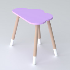 Дитячий столик хмарка 46х70х40, трюмо для дівчаток до 7 років, фіолетовий